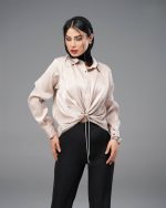 شومیز مجلسی جلو دراپه - Image 2
